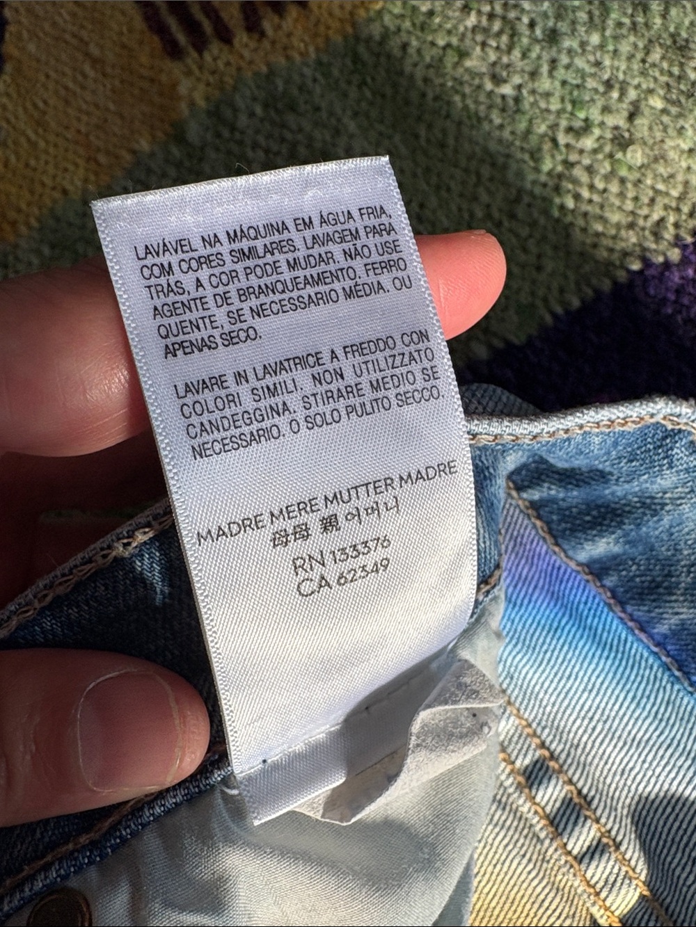 MOTHER The Mid Rise Dazzler Ankle Jeans Tropic Like Its Hot Light Blue 29 - Picture 10 of 12